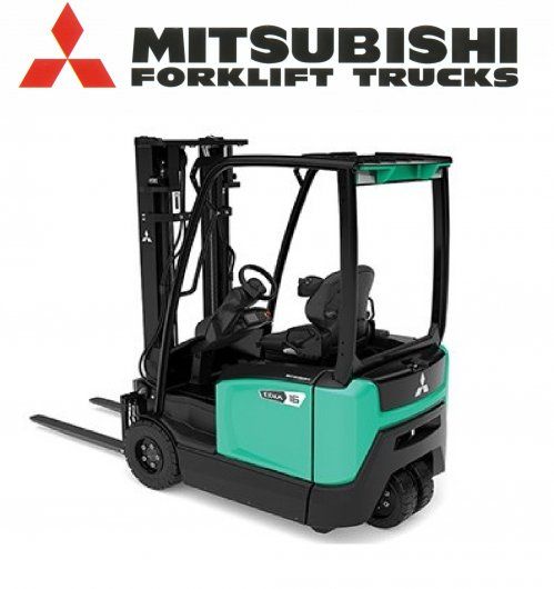 logo y carretilla mitsubishi